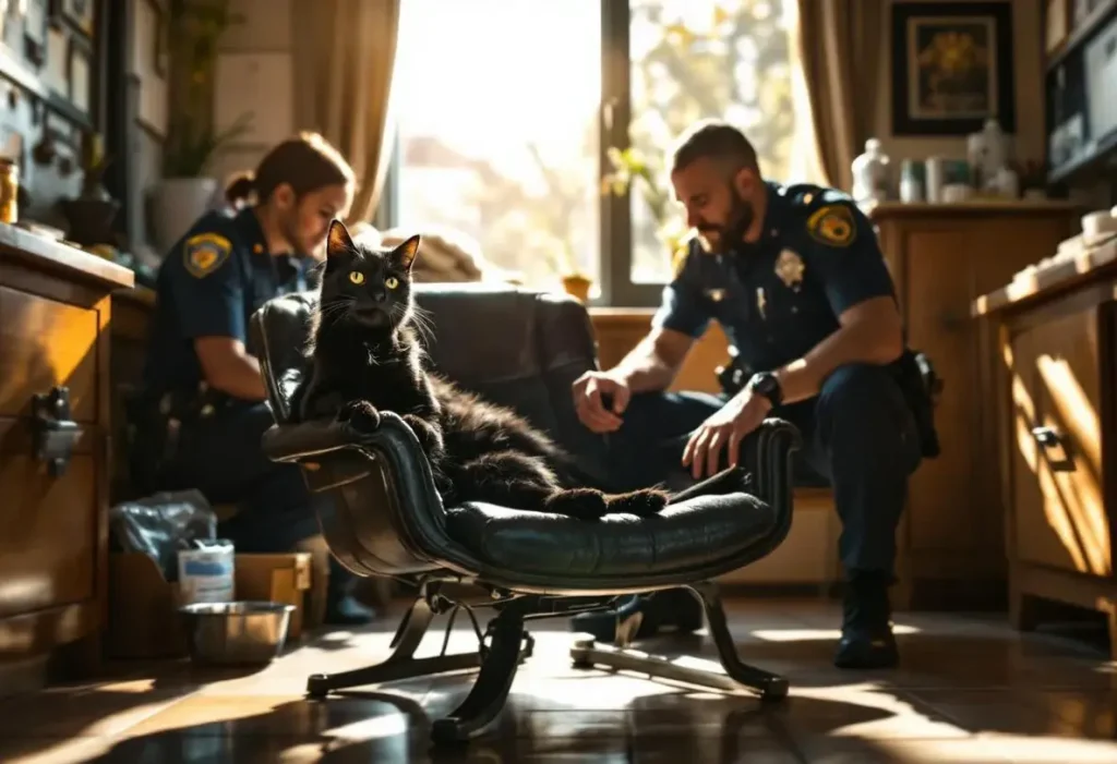 « C’est notre mascotte » : comment le chat Mimosa est devenu la vedette du commissariat de Bergerac