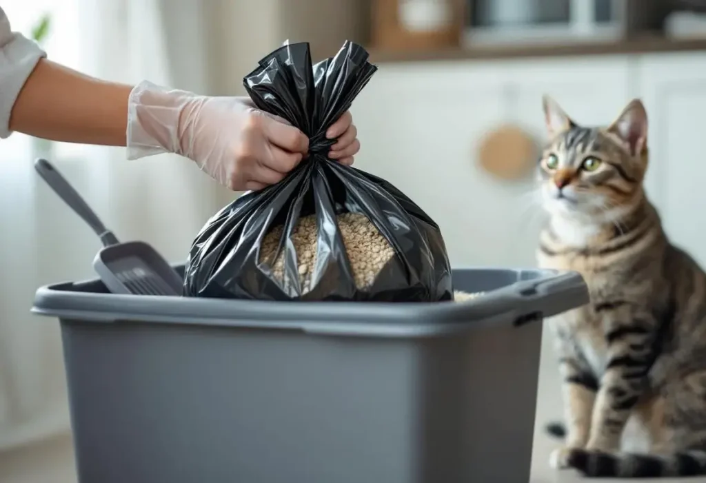 Jeter la litière du chat : 9 erreurs à éviter absolument !